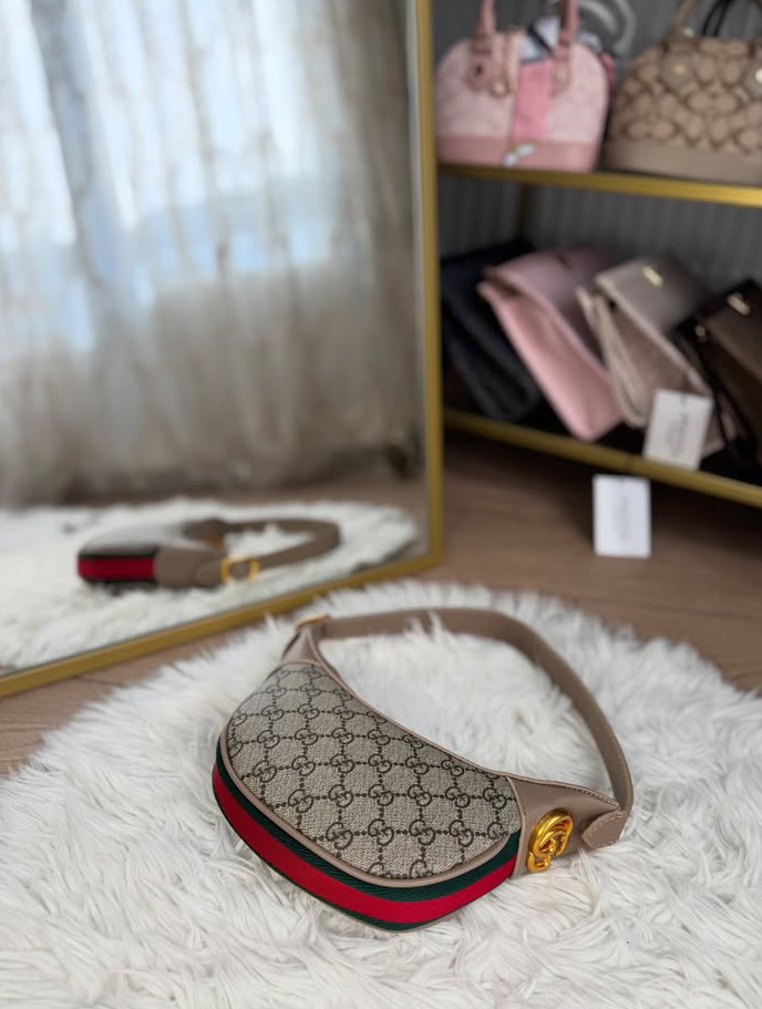 GG Monogram Clutch · Mini · Kahverengi