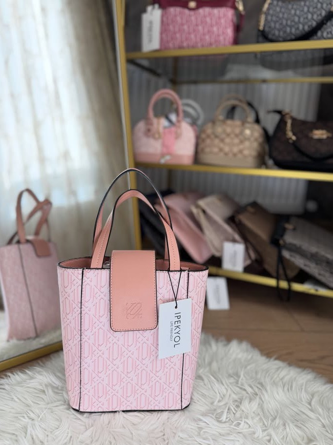 İPEKYOL Mini Tote Bag · Pudra pembe